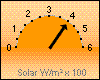 Solar-akt. 376 W/m²